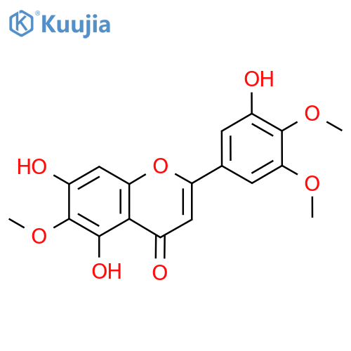 5,7,3'-Trihydroxy-6,4',5'-trimethoxyflavone structure