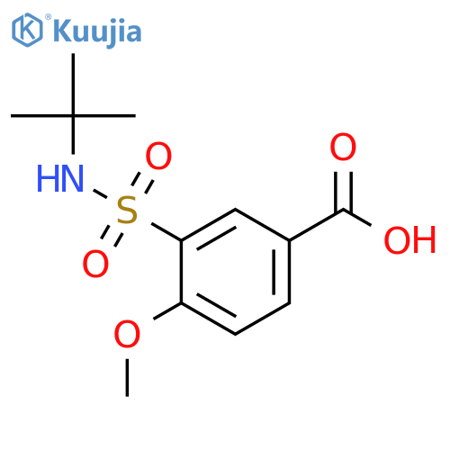 3-(tert-Butylsulfamoyl)-4-methoxybenzoic Acid structure