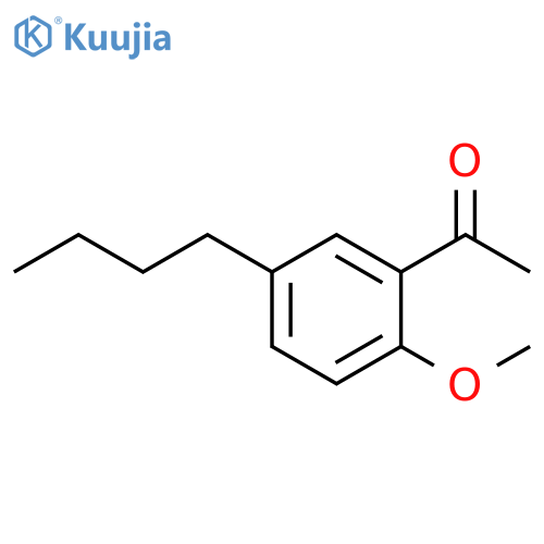 Ethanone, 1-(5-butyl-2-methoxyphenyl)- structure