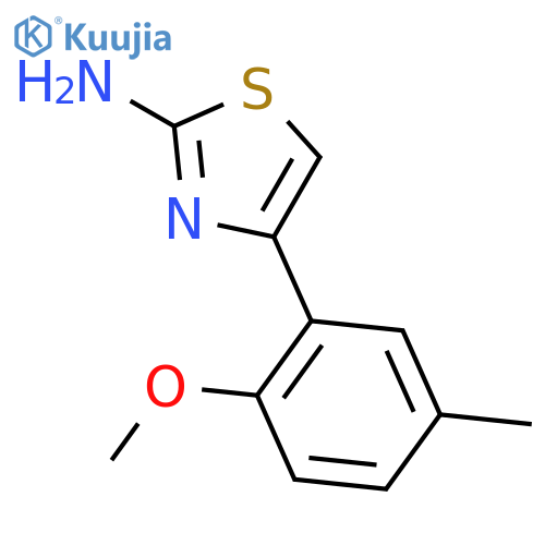 4-(2-methoxy-5-methylphenyl)-1,3-thiazol-2-amine structure