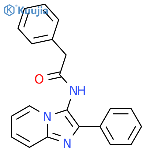 2-phenyl-N-{2-phenylimidazo1,2-apyridin-3-yl}acetamide structure