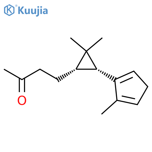 2-Butanone,4-[(1S,3R)-2,2-dimethyl-3-(5-methyl-2,4-cyclopentadien-1-yl)cyclopropyl]- structure
