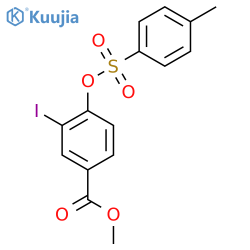 Methyl 3-iodo-4-[(4-methylbenzenesulfonyl)oxy]benzoate structure