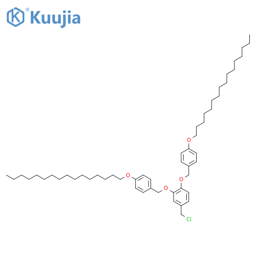 BENZENE, 4-(CHLOROMETHYL)-1,2-BIS[[4-(HEXADECYLOXY)PHENYL]METHOXY]- structure