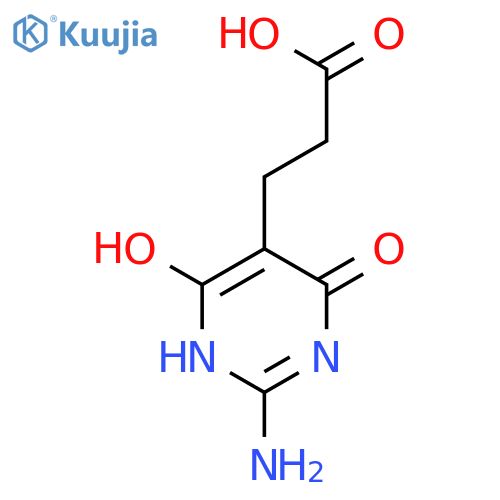 5-PYRIMIDINEPROPANOIC ACID, 2-AMINO-1,4-DIHYDRO-6-HYDROXY-4-OXO- structure