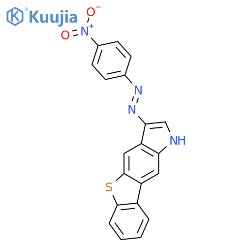 1H-[1]Benzothieno[2,3-f]indole, 3-[(4-nitrophenyl)azo]- structure