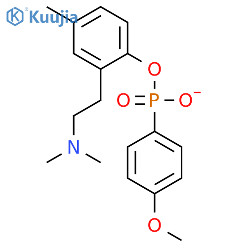 2-[2-(Dimethylamino)ethyl]-4-methylphenyl (4-methoxyphenyl)phosphonate structure