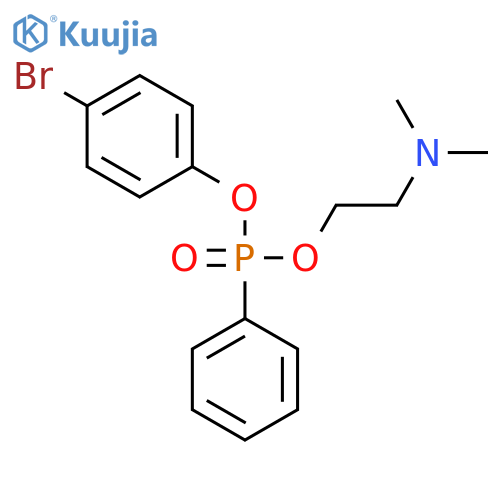 Phosphonic acid, phenyl-, 4-bromophenyl 2-(dimethylamino)ethyl ester structure