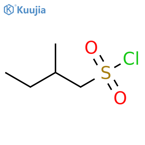 2-methylbutane-1-sulfonyl chloride structure