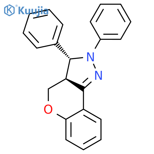 [1]Benzopyrano[4,3-c]pyrazole, 2,3,3a,4-tetrahydro-2,3-diphenyl-, cis- structure
