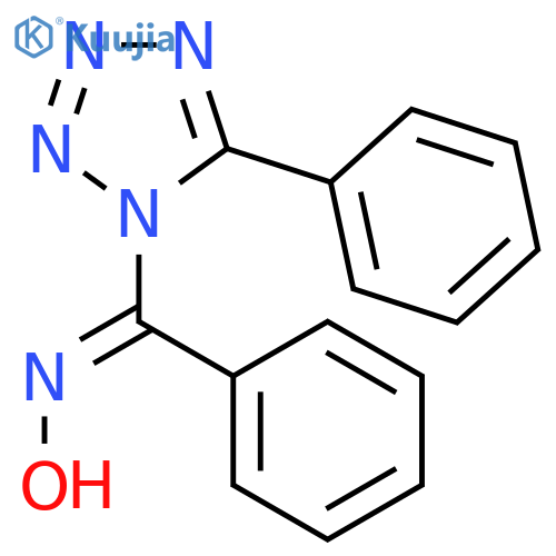 1H-TETRAZOLE, 1-[(HYDROXYIMINO)PHENYLMETHYL]-5-PHENYL- structure