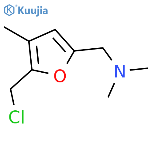 2-FURANMETHANAMINE, 5-(CHLOROMETHYL)-N,N,4-TRIMETHYL- structure