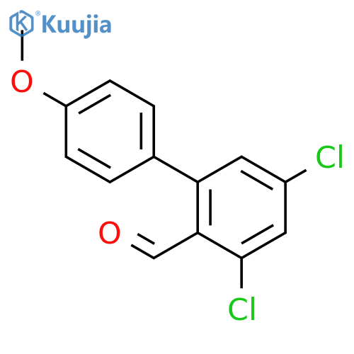[1,1'-BIPHENYL]-2-CARBOXALDEHYDE, 3,5-DICHLORO-4'-METHOXY- structure