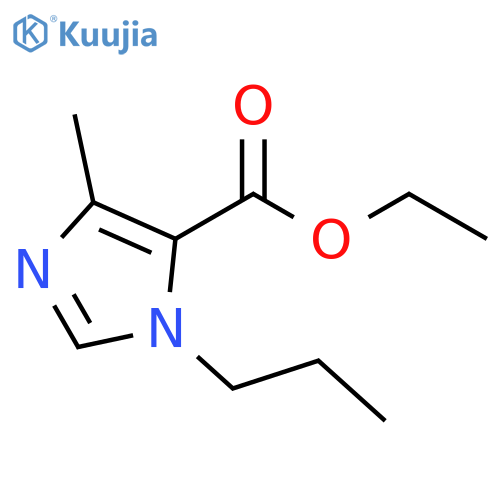 4-methyl-1-propyl-1H-Imidazole-5-carboxylic acid ethyl ester structure