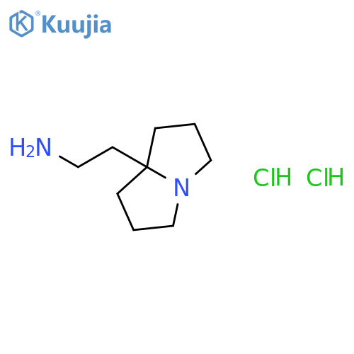 2-(hexahydro-1H-pyrrolizin-7a-yl)ethan-1-amine dihydrochloride structure