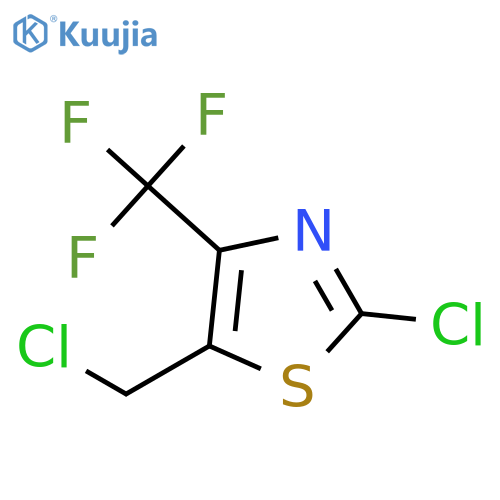 2-Chloro-5-(chloromethyl)-4-(trifluoromethyl)thiazole structure