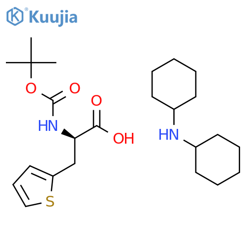 Boc-β-(2-thienyl)-d-ala-oh dcha structure