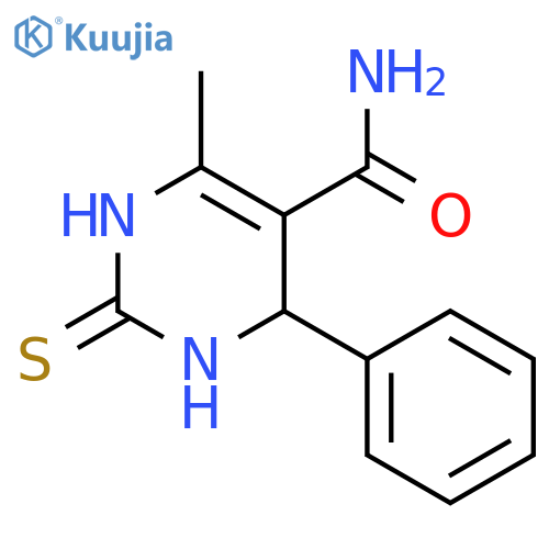 5-Pyrimidinecarboxamide,1,2,3,4-tetrahydro-6-methyl-4-phenyl-2-thioxo- structure