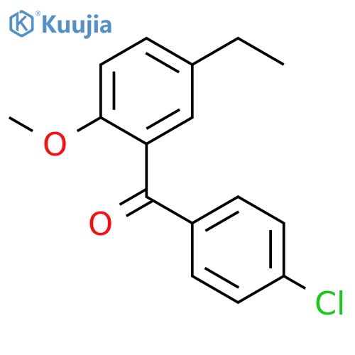 METHANONE, (4-CHLOROPHENYL)(5-ETHYL-2-METHOXYPHENYL)- structure