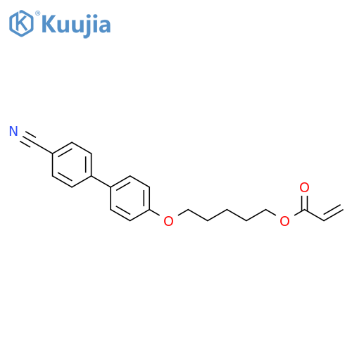 2-PROPENOIC ACID, 5-[(4'-CYANO[1,1'-BIPHENYL]-4-YL)OXY]PENTYL ESTER structure