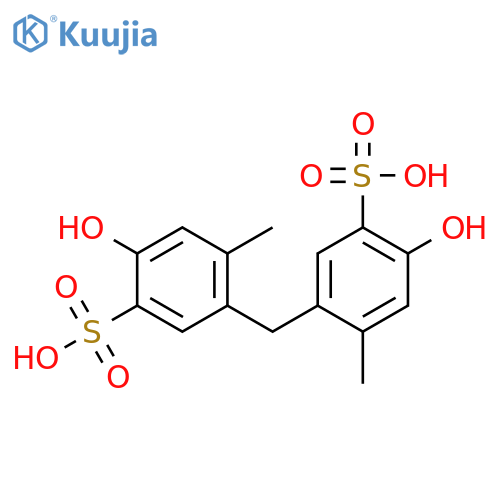 Benzenesulfonic acid,3,3'-methylenebis[6-hydroxy-4-methyl- structure