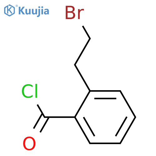 2-(2-broMoethyl)benzoyl chloride structure