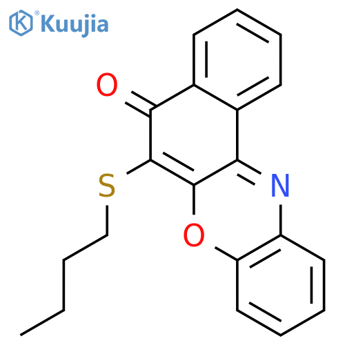 5H-Benzo[a]phenoxazin-5-one, 6-(butylthio)- structure