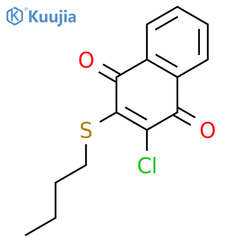 1,4-Naphthalenedione, 2-(butylthio)-3-chloro- structure