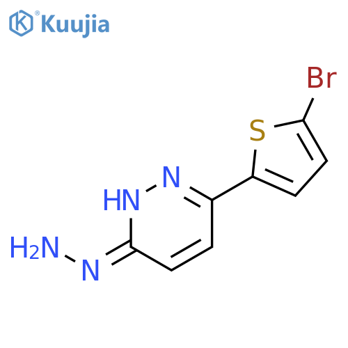 3(2H)-Pyridazinone, 6-(5-bromo-2-thienyl)-, hydrazone structure