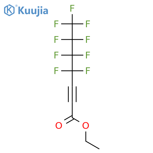 2-Heptynoic acid, 4,4,5,5,6,6,7,7,7-nonafluoro-, ethyl ester structure