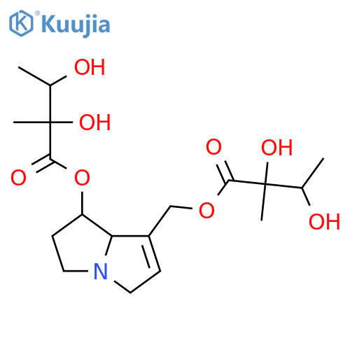 7-{[(2,3-dihydroxy-2-methylbutanoyl)oxy]methyl}-2,3,5,7a-tetrahydro-1H-pyrrolizin-1-yl 2,3-dihydroxy-2-methylbutanoate structure