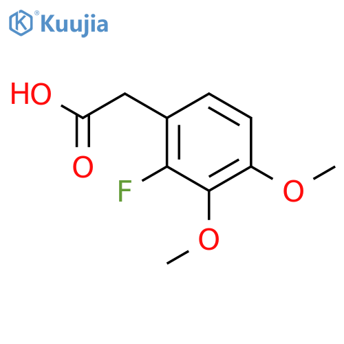 2-(2-Fluoro-3,4-dimethoxyphenyl)acetic acid structure