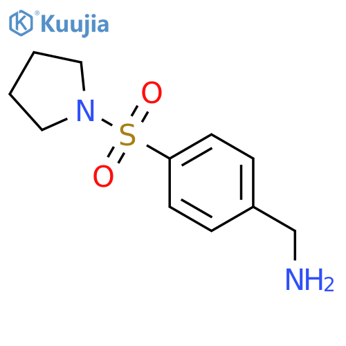 1-[4-(pyrrolidine-1-sulfonyl)phenyl]methanamine structure