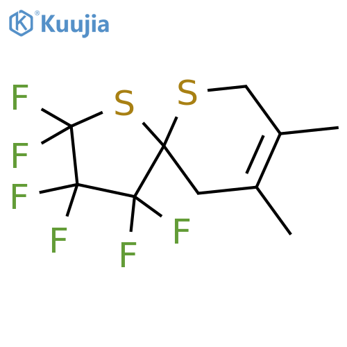 1,6-DITHIASPIRO[4.5]DEC-8-ENE, 2,2,3,3,4,4-HEXAFLUORO-8,9-DIMETHYL- structure