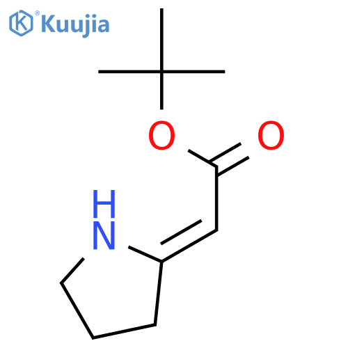 ACETIC ACID, 2-PYRROLIDINYLIDENE-, 1,1-DIMETHYLETHYL ESTER, (Z)- structure