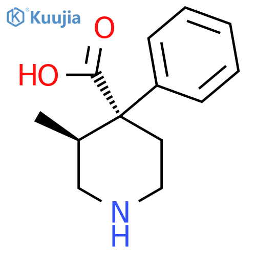 (3S,4R)-3-Methyl-4-phenylpiperidine-4-carboxylic Acid structure