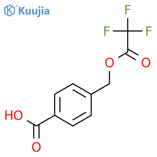 4-((2,2,2-trifluoroacetoxy)methyl)benzoic acid structure
