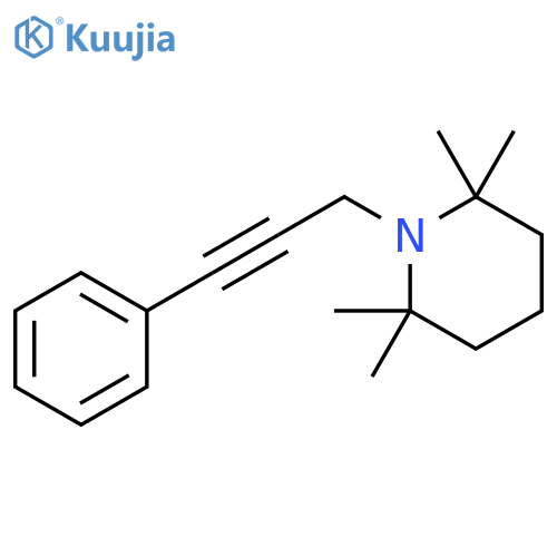 Piperidine, 2,2,6,6-tetramethyl-1-(3-phenyl-2-propynyl)- structure