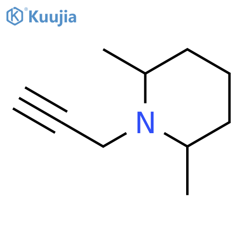 Piperidine, 2,6-dimethyl-1-(2-propynyl)- structure