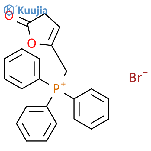 Phosphonium, [(4,5-dihydro-5-oxo-2-furanyl)methyl]triphenyl-, bromide structure