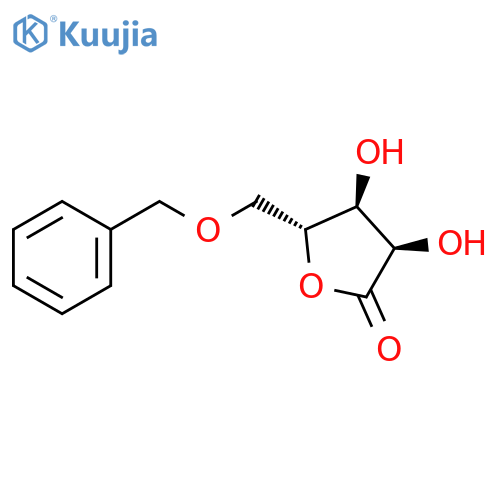 (3R,4S,5R)-5-(benzyloxymethyl)-3,4-dihydroxy-tetrahydrofuran-2-one structure
