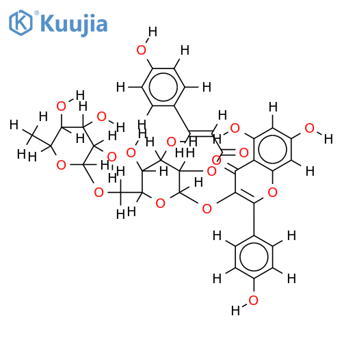 3-O-(2G-O-p-Coumaroylrutinoside)-3,4',5,7-Tetrahydroxyflavone structure