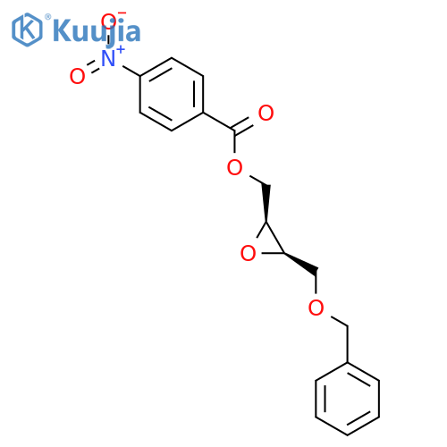 2-Oxiranemethanol,3-[(phenylmethoxy)methyl]-, 2-(4-nitrobenzoate), (2S,3R)- structure