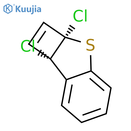 Benzo[b]cyclobuta[d]thiophene, 2a,7b-dichloro-2a,7b-dihydro-, cis- structure