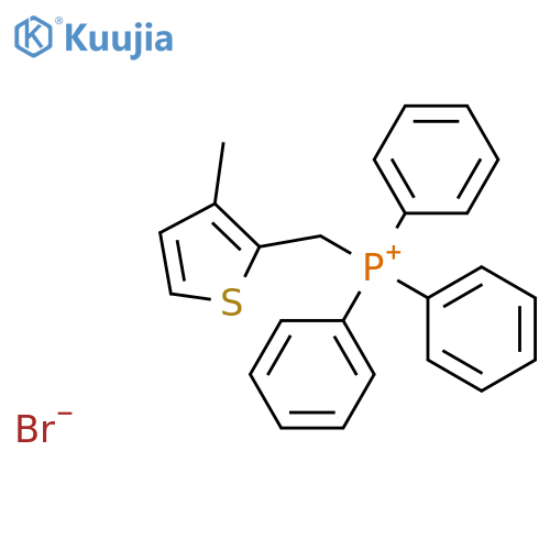 Phosphonium, [(3-methyl-2-thienyl)methyl]triphenyl-, bromide structure