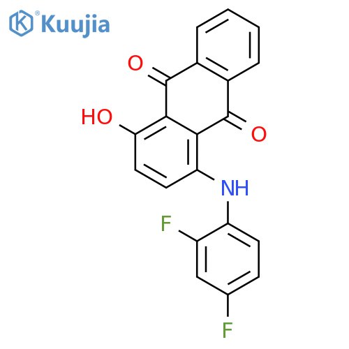 9,10-ANTHRACENEDIONE, 1-[(2,4-DIFLUOROPHENYL)AMINO]-4-HYDROXY- structure