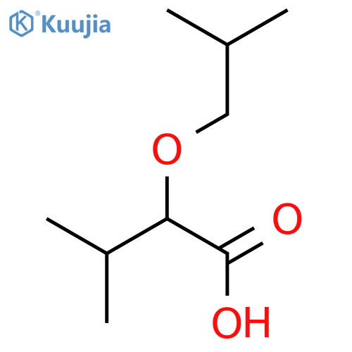 3-methyl-2-(2-methylpropoxy)butanoic acid structure