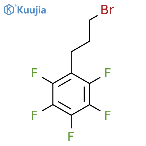 1-(3-bromopropyl)-2,3,4,5,6-pentafluorobenzene structure