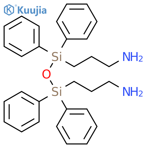 1-Propanamine, 3,3'-(1,1,3,3-tetraphenyl-1,3-disiloxanediyl)bis- structure