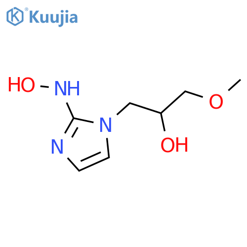 2-(hydroxyamino)-α-(methoxymethyl)-1H-Imidazole-1-ethanol structure